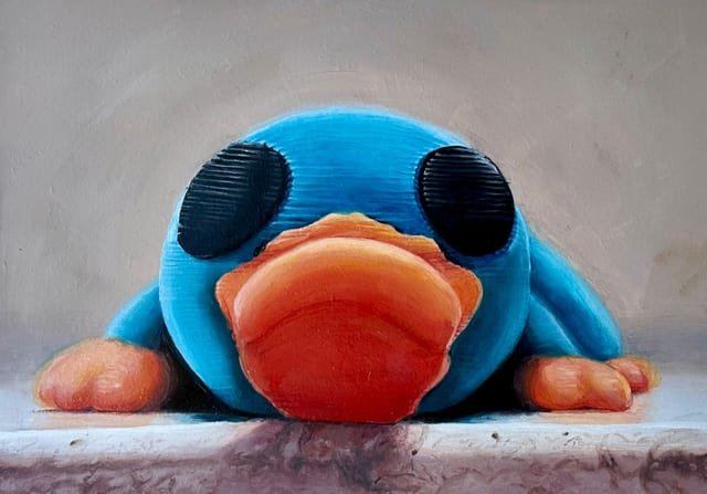 Rubber Duck at Rest — Oil