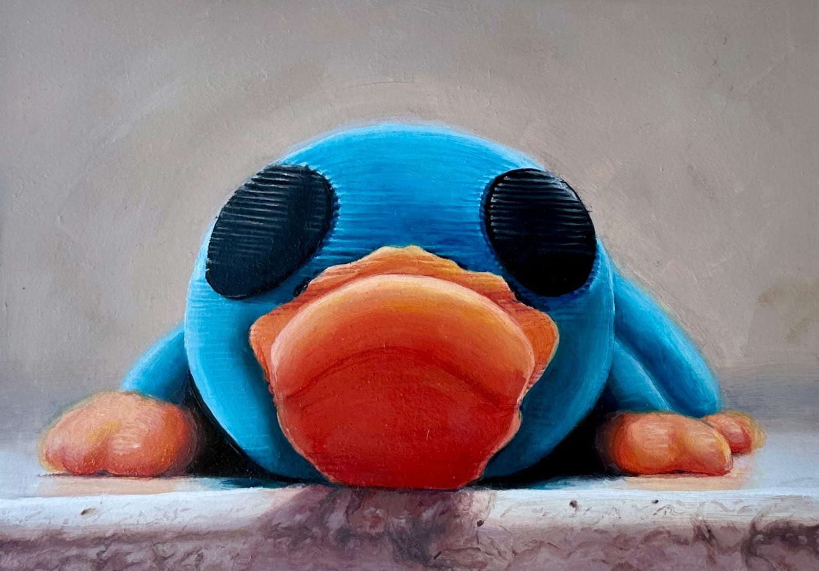 Rubber Duck at Rest — Oil